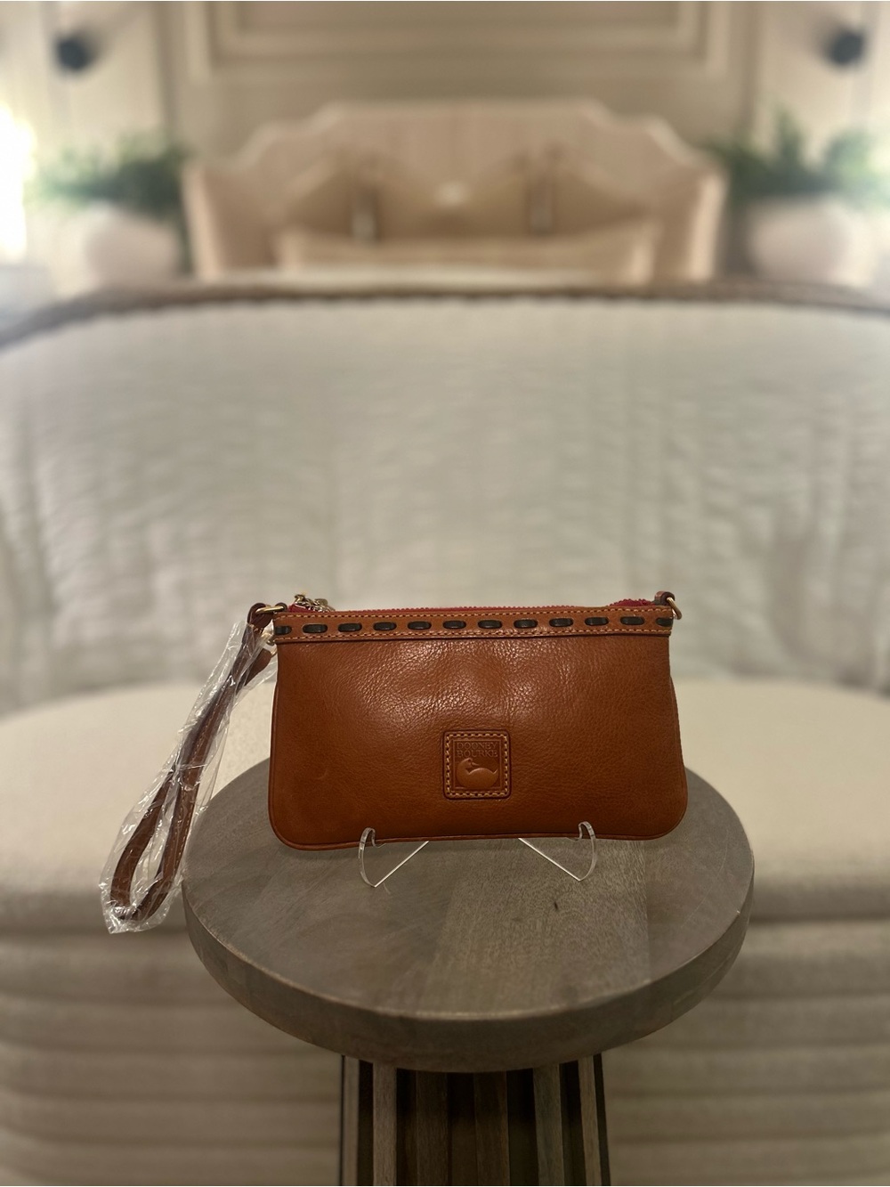 Dooney and Bourke Florentine Large Slim Wristlet/Wallet in NATURAL